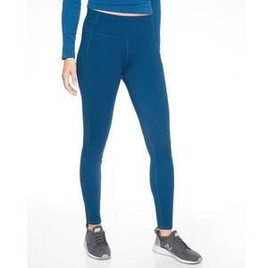Athleta Contender Tight Leggings in Powerlift Peacock Blue Size Large